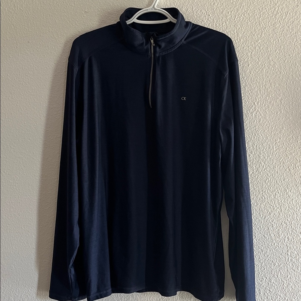 Calvin Klein Dark Blue Half-Zip Pullover